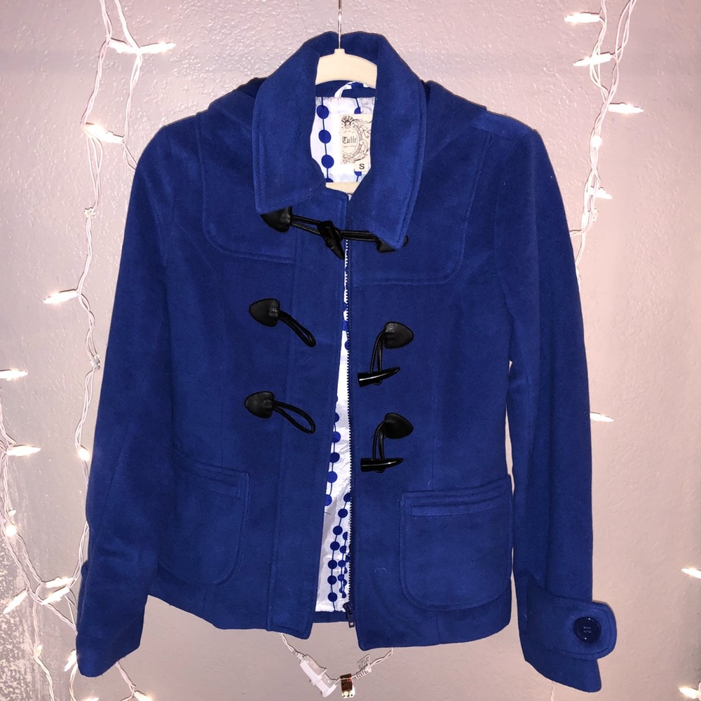 Cobalt Blue Winter Coat